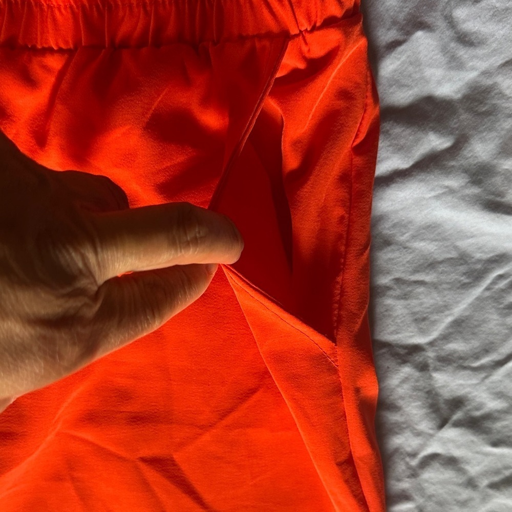 Women's Strapless Orange Drawstring Jumper - Picture 8 of 12